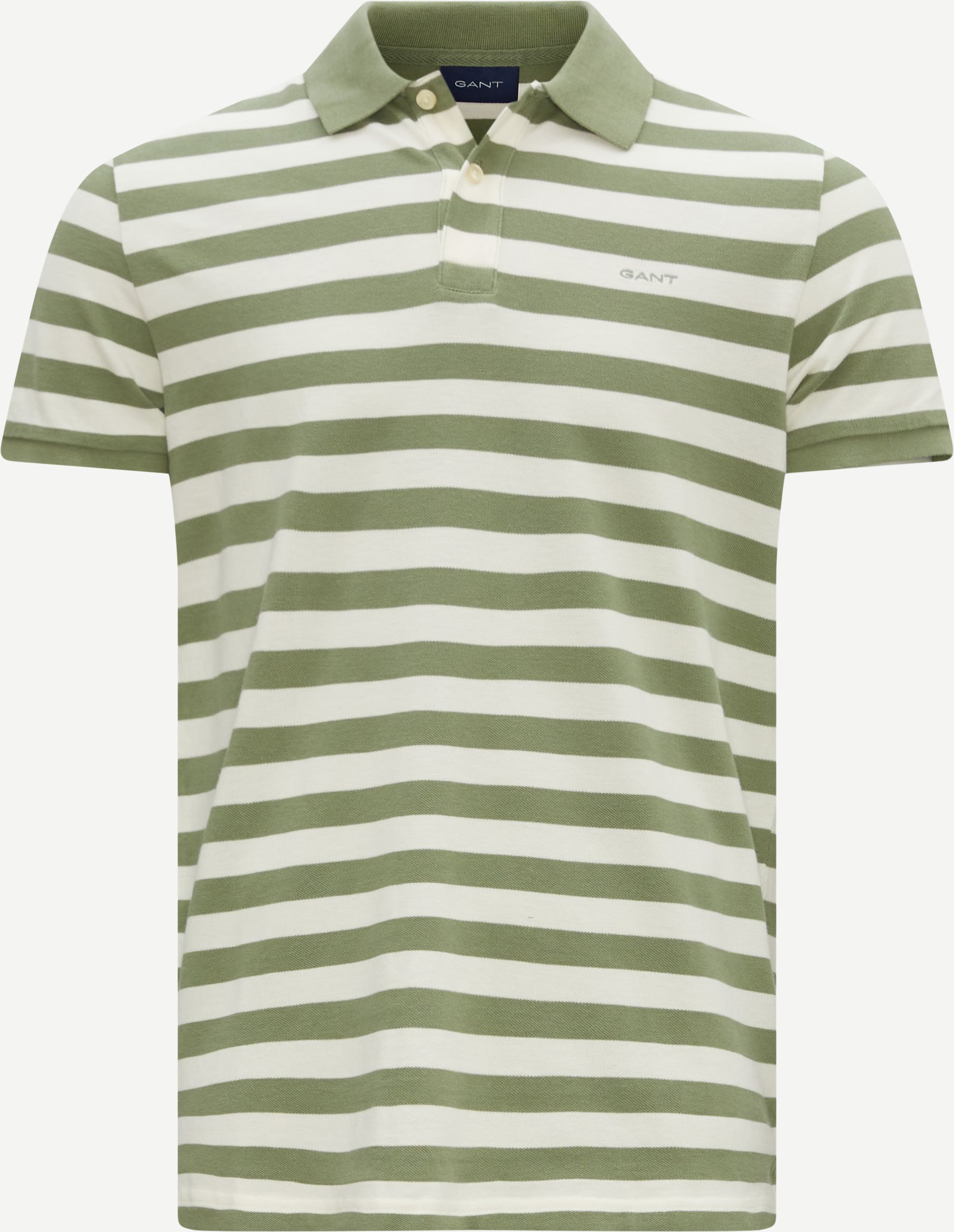 Gant T-shirts MULTI STRIPE SS PIQUE 2062018 Grön